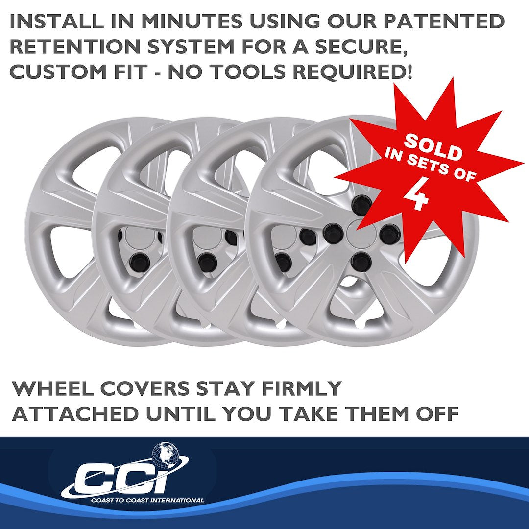 Coast To Coast 55815S Spark 15-Inch Silver Snap-On Set - image 5