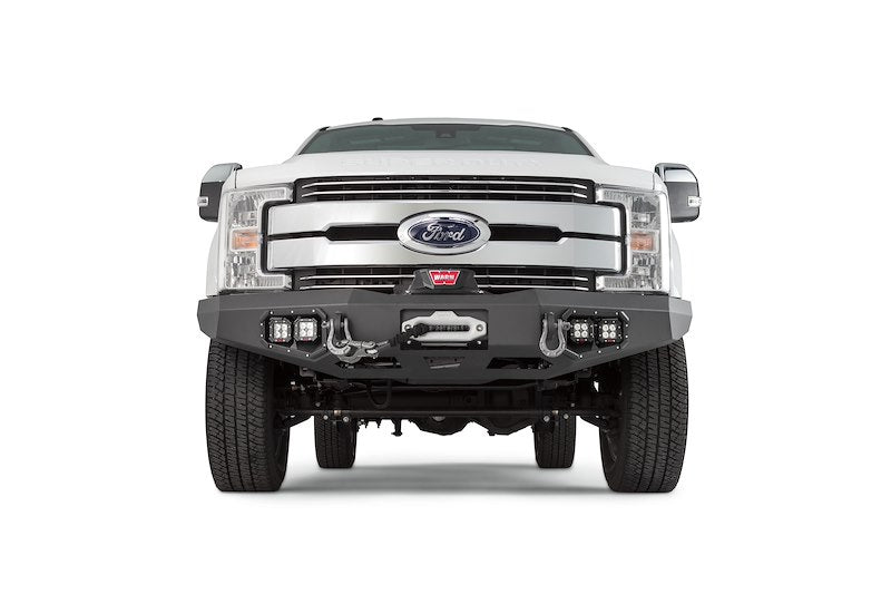 Warn 100918 Ascent Front Bumper with Winch Mount, Ford Super Duty – image 2