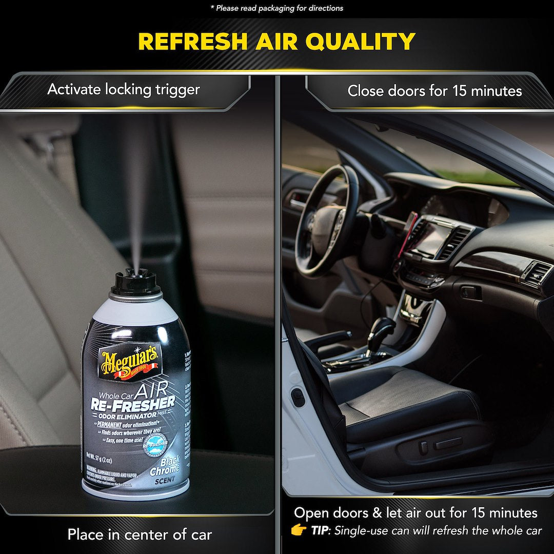 MEGUIARS WAX Meguiars Air Freshener (G181302) – Color: Black Chrome
