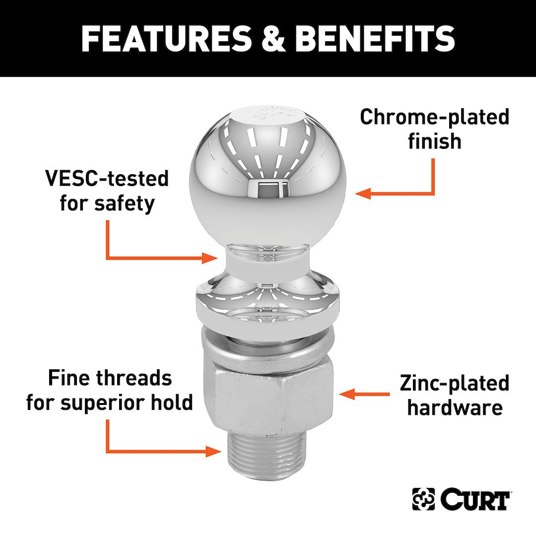 Curt 40034 Trailer Hitch Ball - image 3