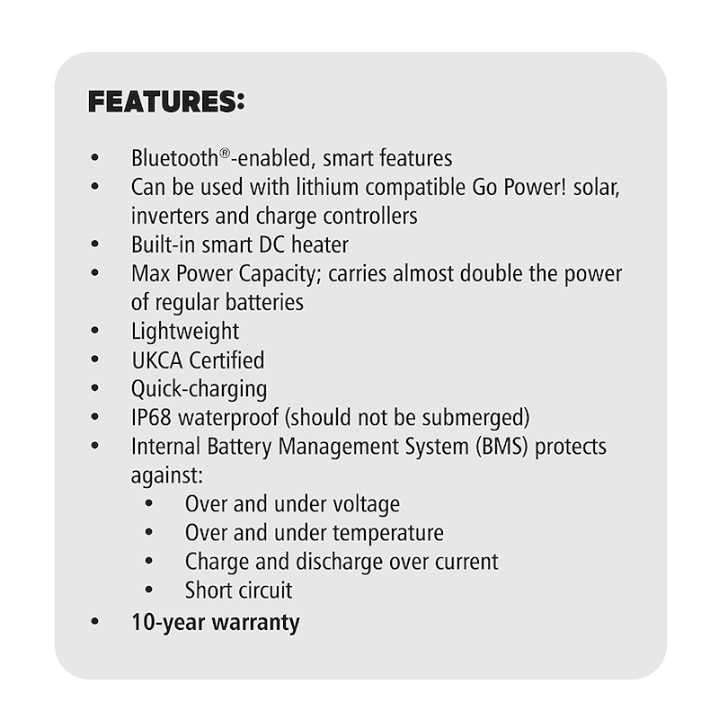 Go Power GP-ADV-LIFEPO4-100 Lithium Battery Group 31 12.8V 100Ah – image 7