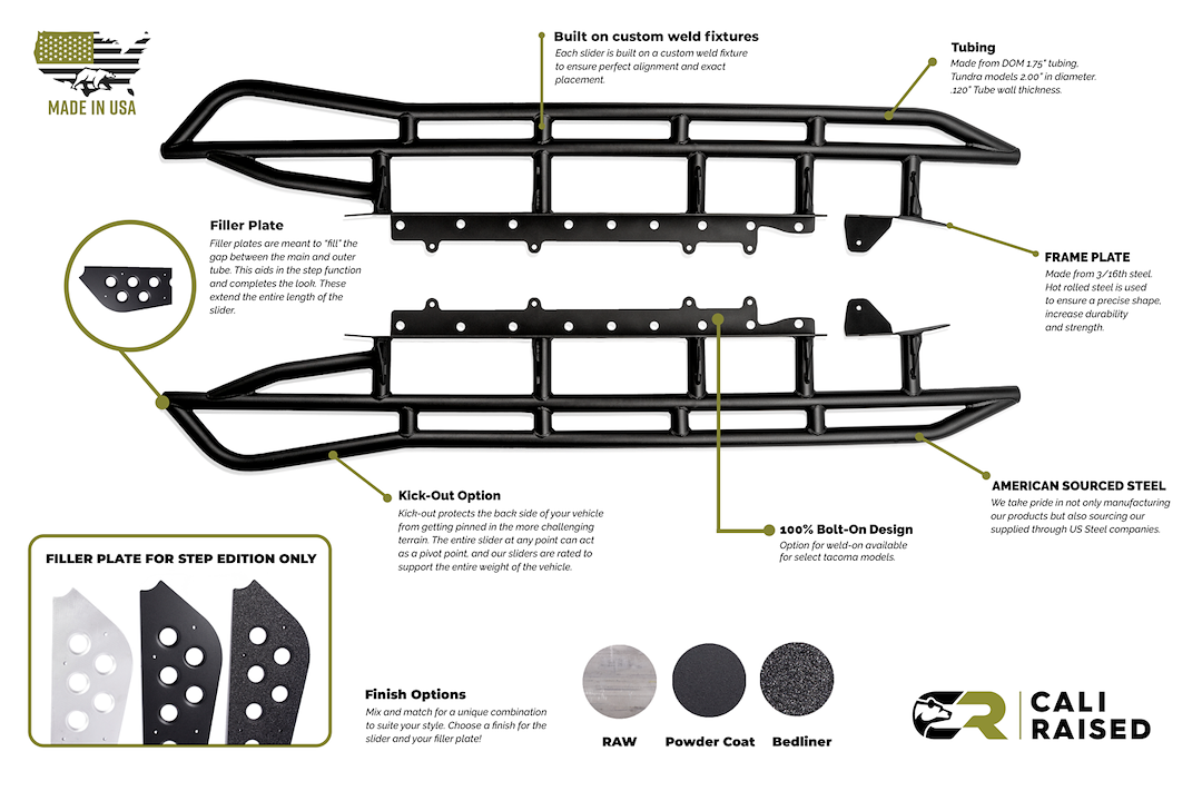 Cali Raised LED CR2684 4Runner Step Edition Rocker Guards - image 11
