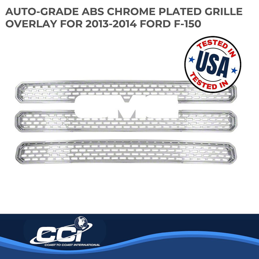 Coast To Coast GI116 Acadia Chrome Mesh/Bar Grille Trim - image 2