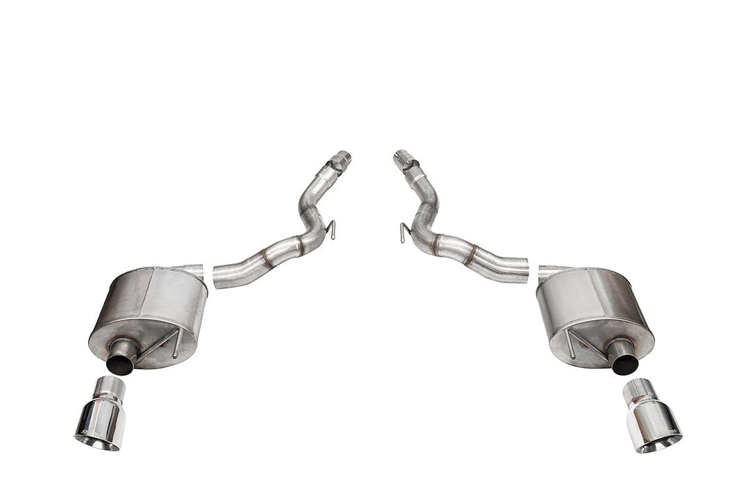 Corsa Performance 21276 Split-Rear Axle-Back, Dual 3-Inch