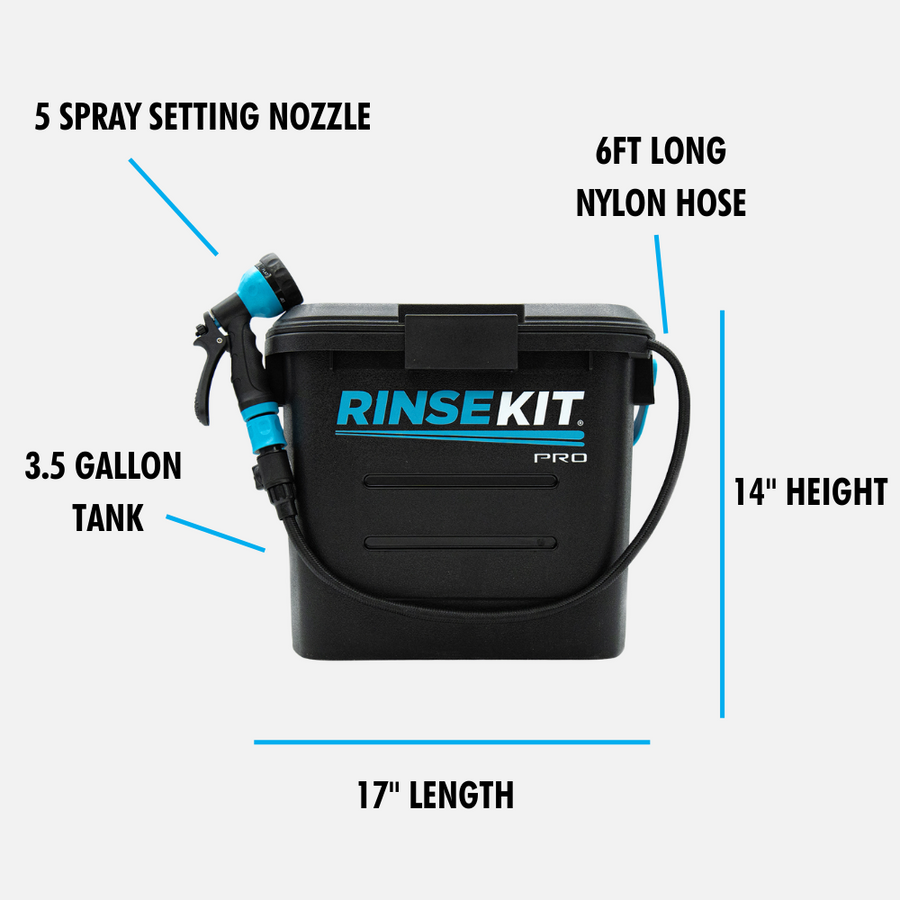 RinseKit 857007006258 PRO Portable Shower