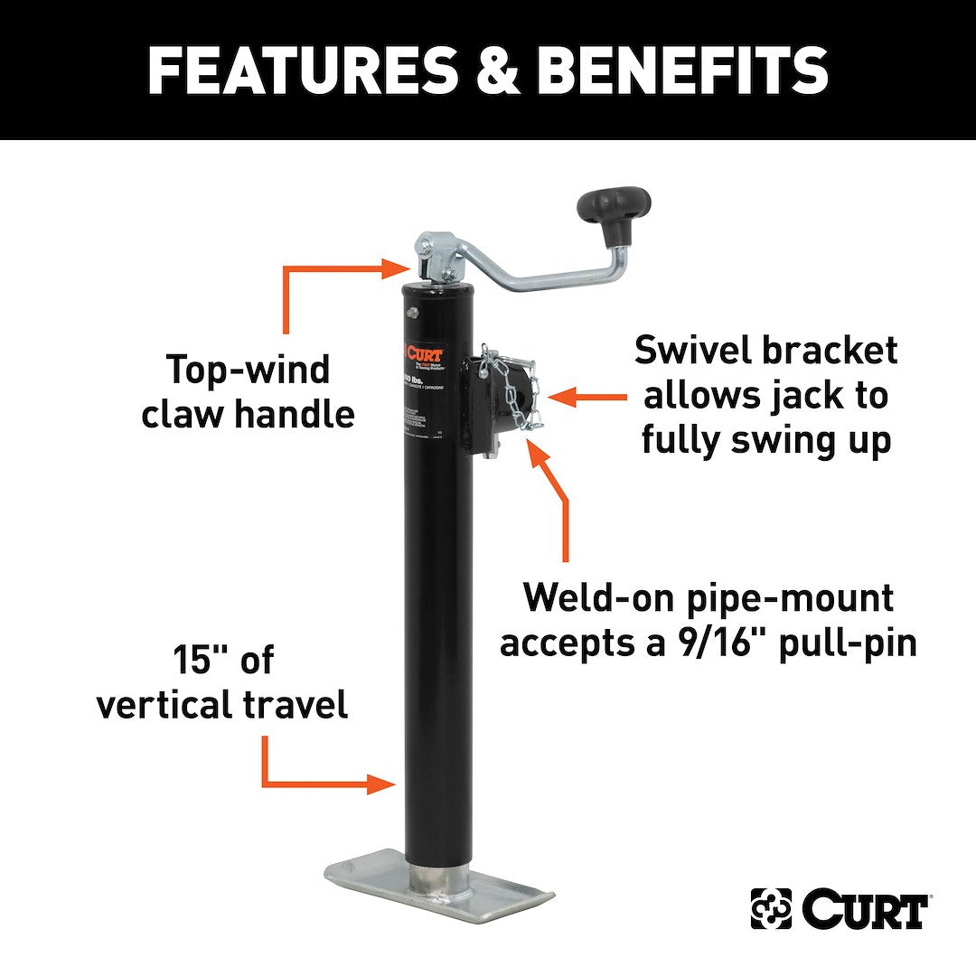 Curt 28356 Trailer Tongue Jack - image 2