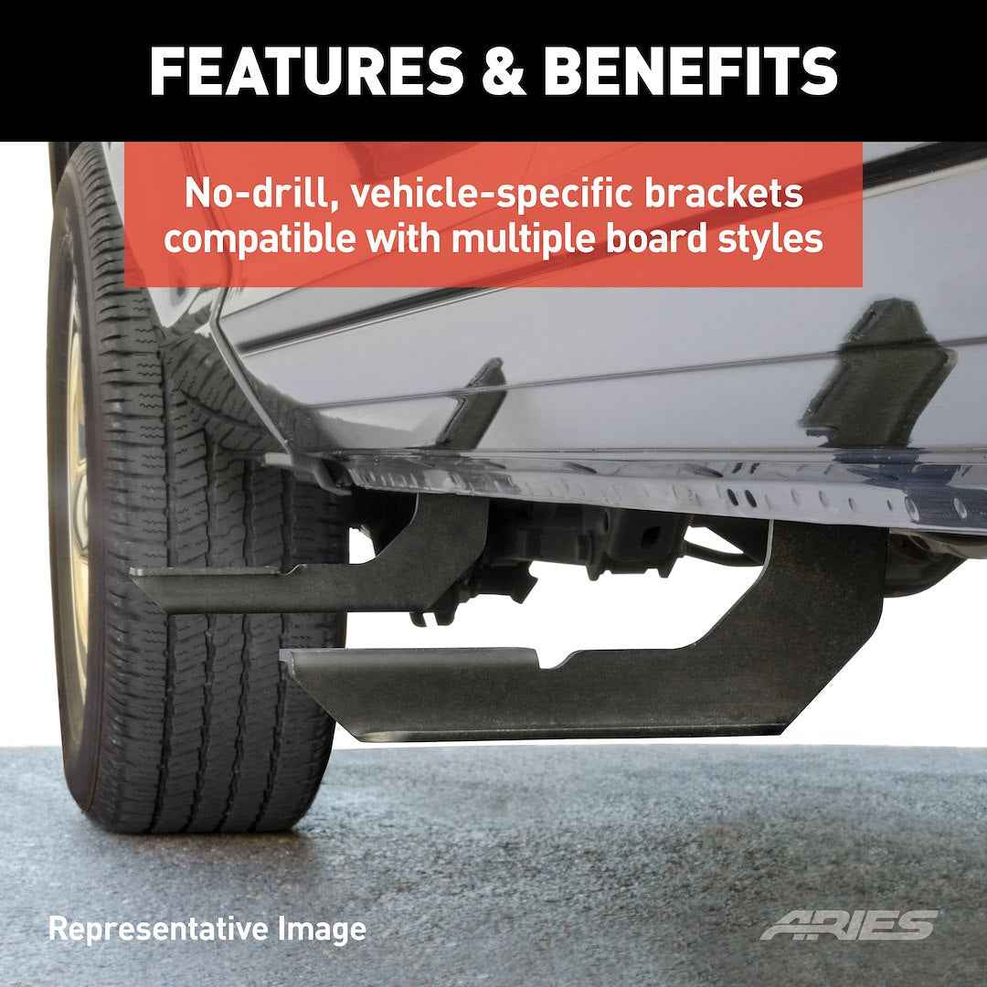 Aries 2055105 AdvantEDGE/RidgeStep Rocker Bracket Kit