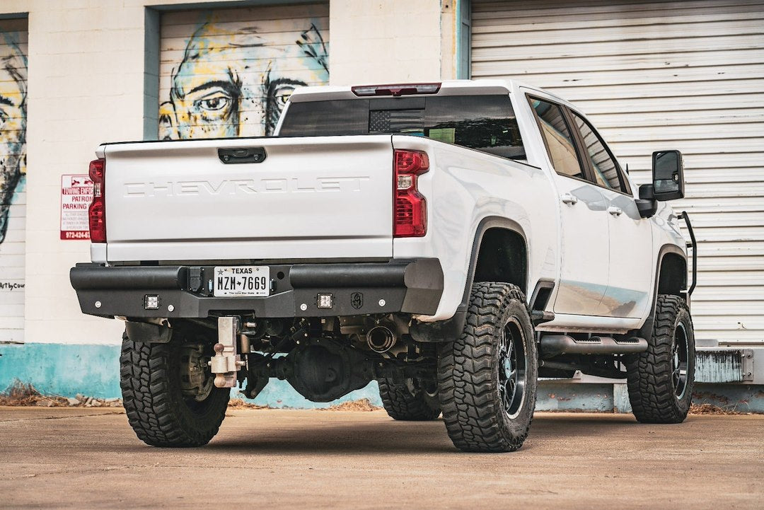 Road Armor 3202VR0B Vaquero Chevy HD Rear Bumper Assembly