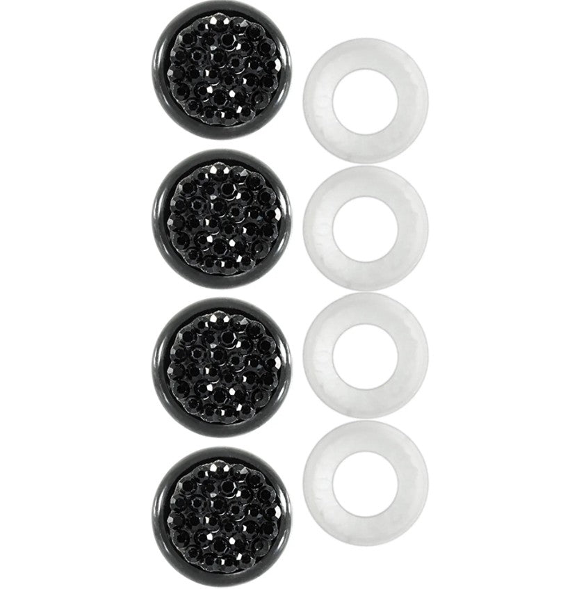 Cruiser 82750 Four Rhinestone Plate-Fastener Covers - image 1