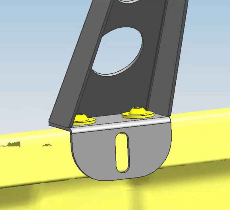 Black Horse WHPB4 Spike E-Roller Tray Bracket, 11.8-Inch
