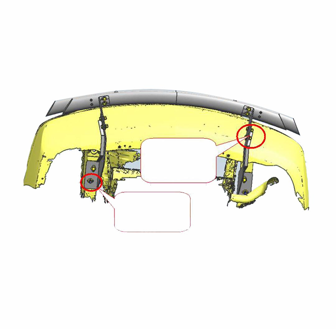 Black Horse Offroad CRDL-TOT202S Polished Double-Layer Rear Bumper Protector - image 3