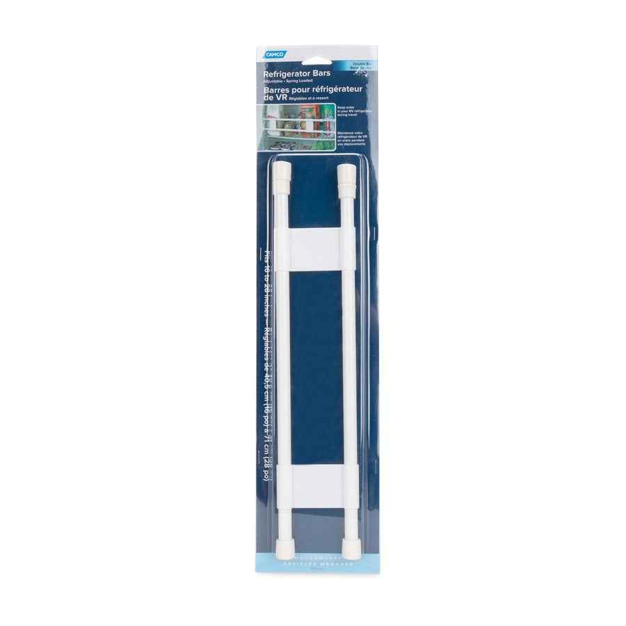 Camco 44073 White 16–28-Inch Refrigerator Restraint Bar