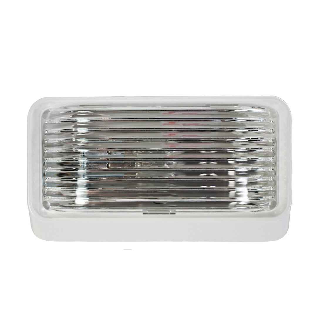 Arcon 18102 White 12V Porch Light, Clear Lens