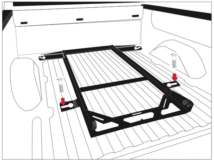 Bedslide Bsa-F150-2017 F-150 Classic Slide No-Drill Mounting Kit - image 1