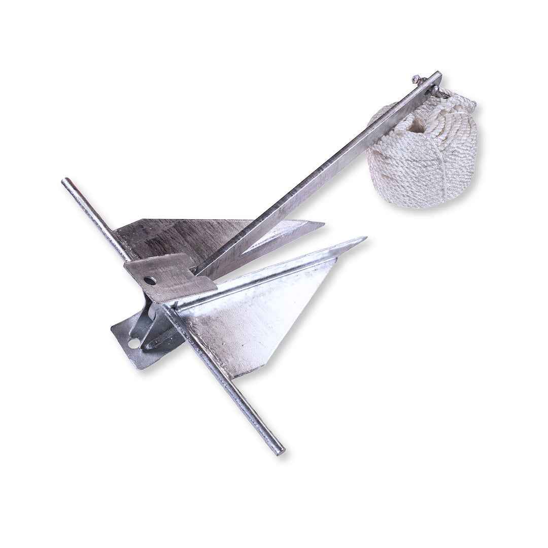 Aqua Pro Marine Fluke Boat Anchor - 8.5 lb, Galvanized Steel – M41211
