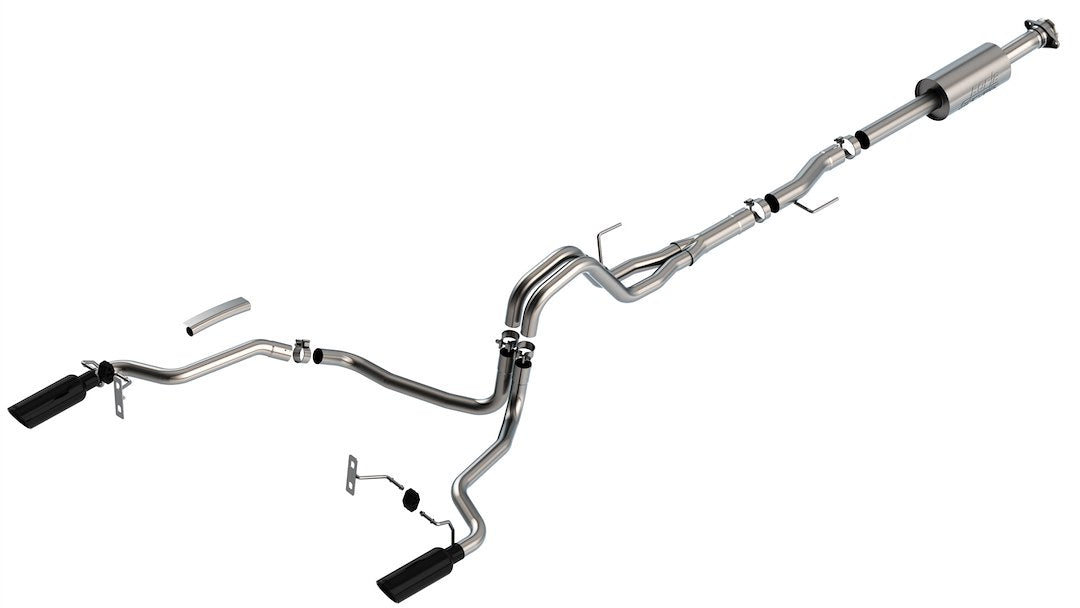 Borla 140863BC F-150 V6 S-Type Split-Rear Cat-Back - image 1