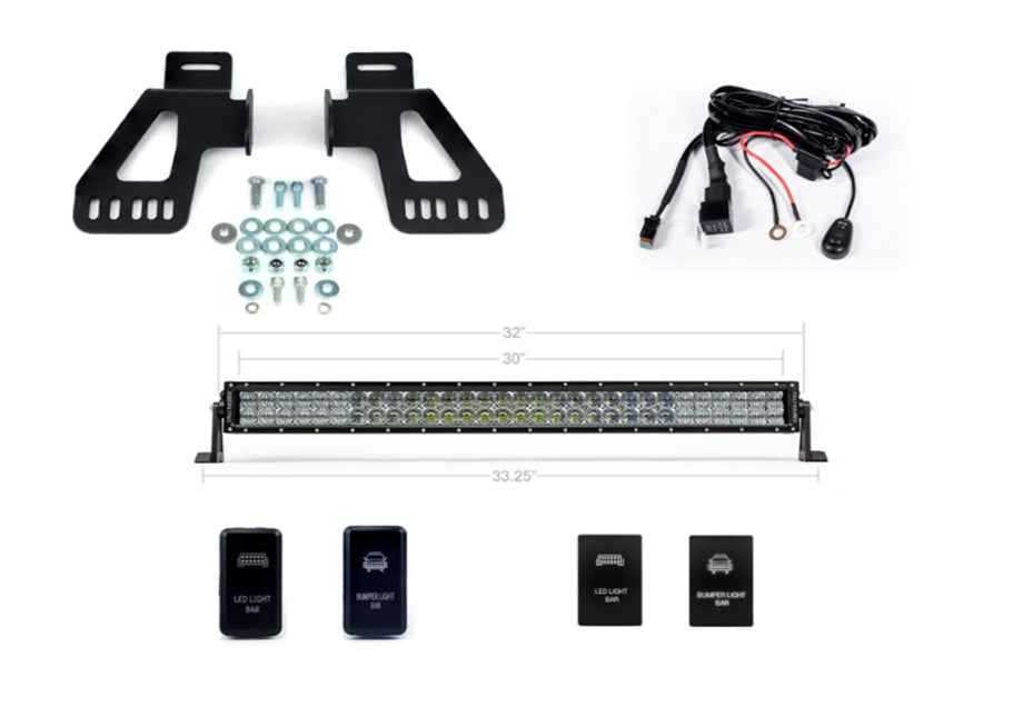 Cali Raised LED CR2574 Tacoma Grille Double-Row Combo Bar