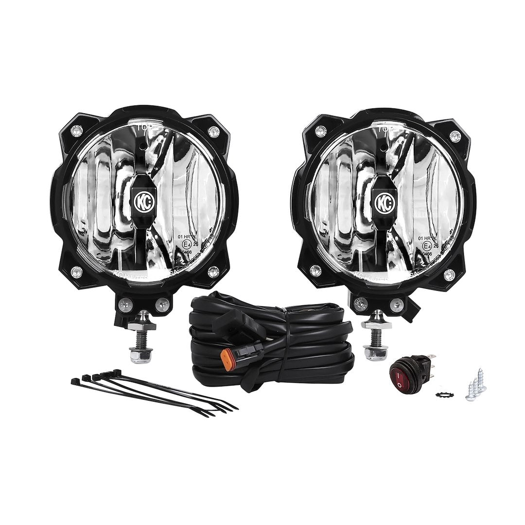 KC Hilites 91303 Gravity Pro6 LED Driving-Lamp Set