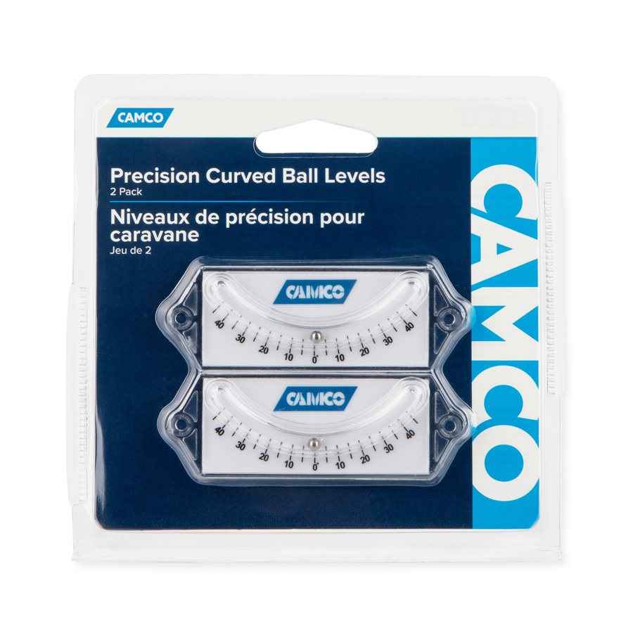 Camco 25553 1-1/2-Inch Graduated Curved-Ball Levels, Pair