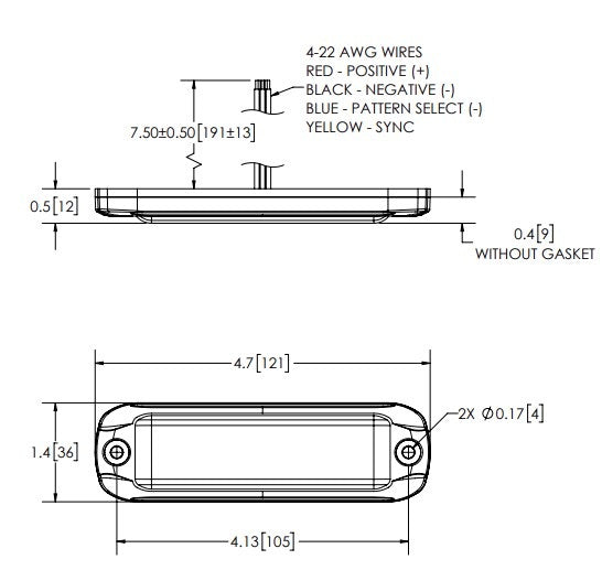 Ecco Elect ED3801W ED Series Directional Warning Unit