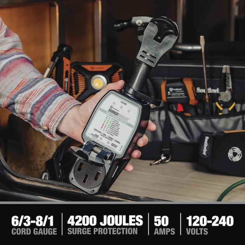 SouthWire Corp 44290 Surge Guard Portable RV Surge Protector, 50 Amp – image 5