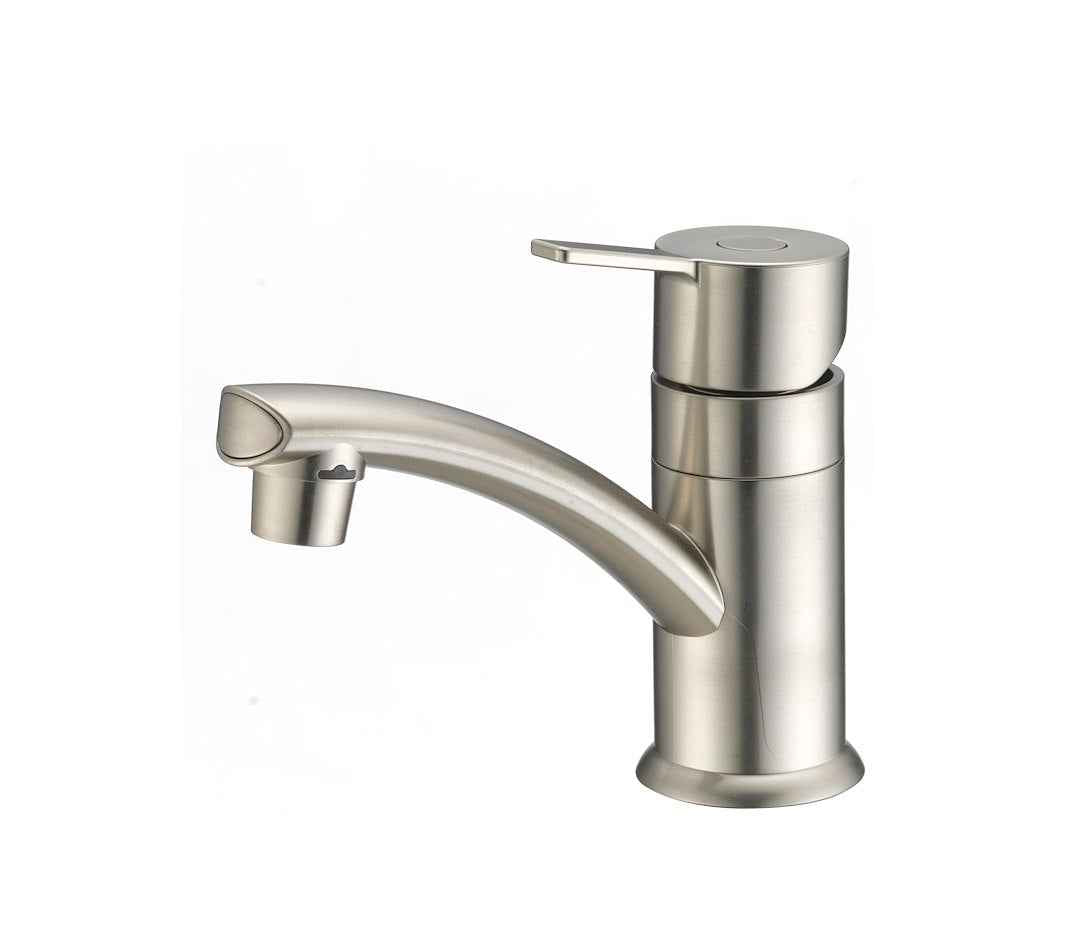 Dura Faucet Low-Arc Lavatory Faucet - Satin Nickel – DF-PL200M-SN
