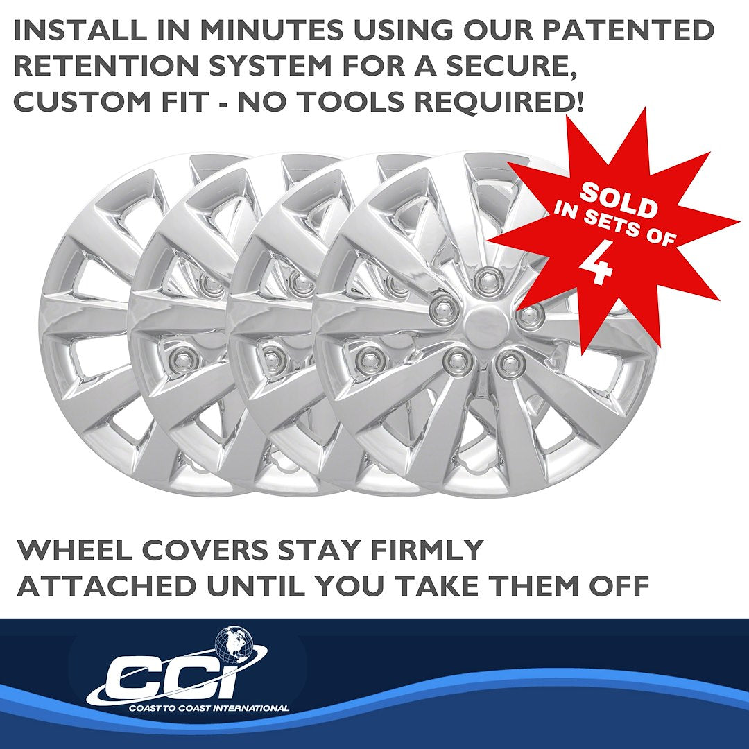 Coast To Coast 52116C Sentra 16-Inch Chrome Wheel Trim Set - image 4
