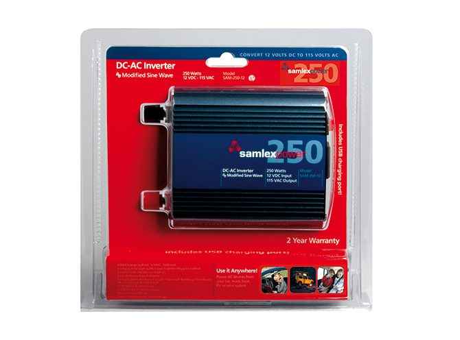 Samlex America 250W Power Inverter - 12V to 120V AC – SAM-250-12