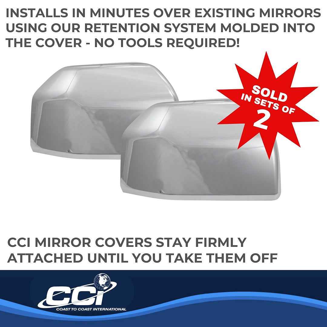 Coast To Coast MC67511R F-150 Clip-On Replacement Mirror Top Set