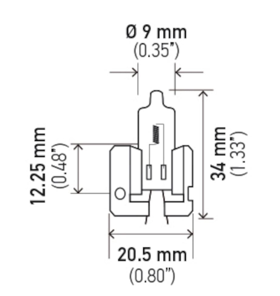Hella 002857122 H2 Driving/Fog Lamp Bulb