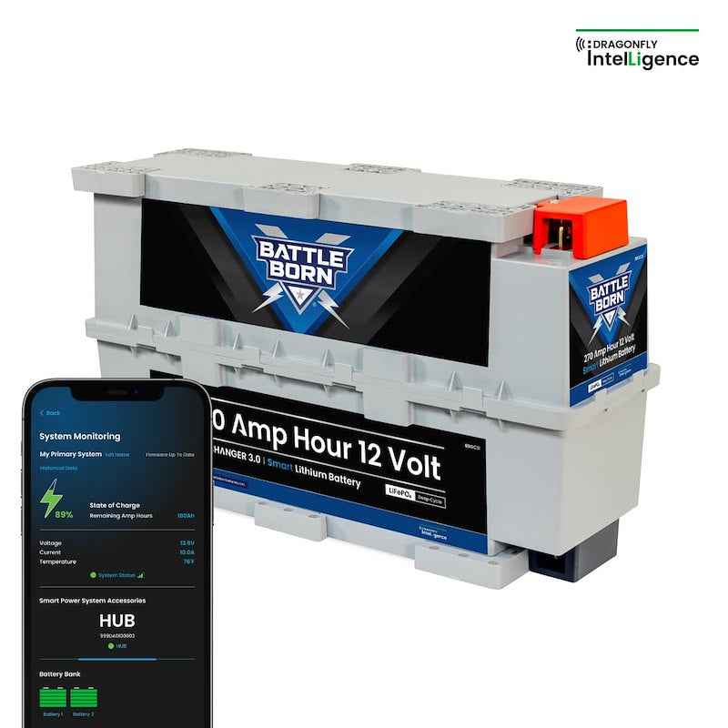 Battle Born Batteries BBGC3I 12V GC3 Lithium Deep Cycle RV Battery 270Ah Smart LiFePO4 – image 4