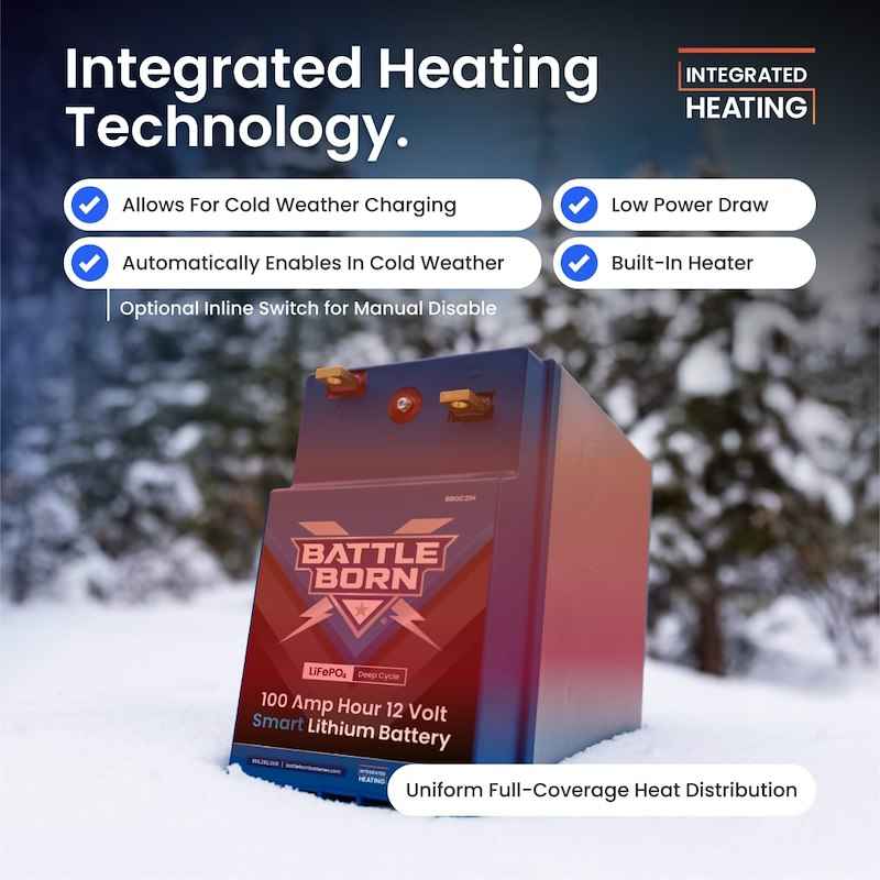 Battle Born Batteries BBGC2IH 12V GC2 Lithium Deep Cycle RV Battery 100Ah LiFePO4, Battle – image 5