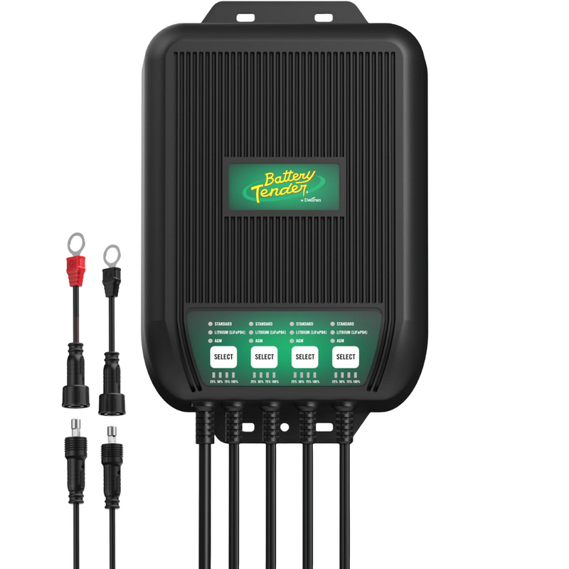 Battery Tender 022-1009-DL-WH WaveCharge Pro Four-Bank 12V 40A Charger - image 1