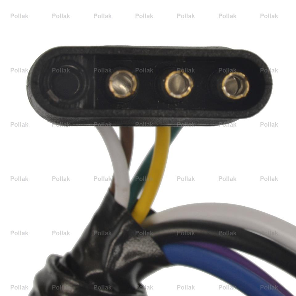 Pollak Trailer Wiring Connector Adapter (12723E) – Color: Black