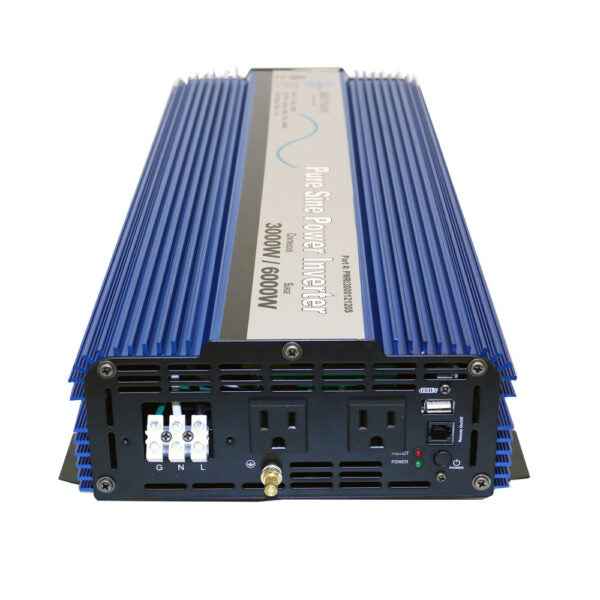 Aims Power 3000W Power Inverter - 12V DC to 120V AC – 1004648