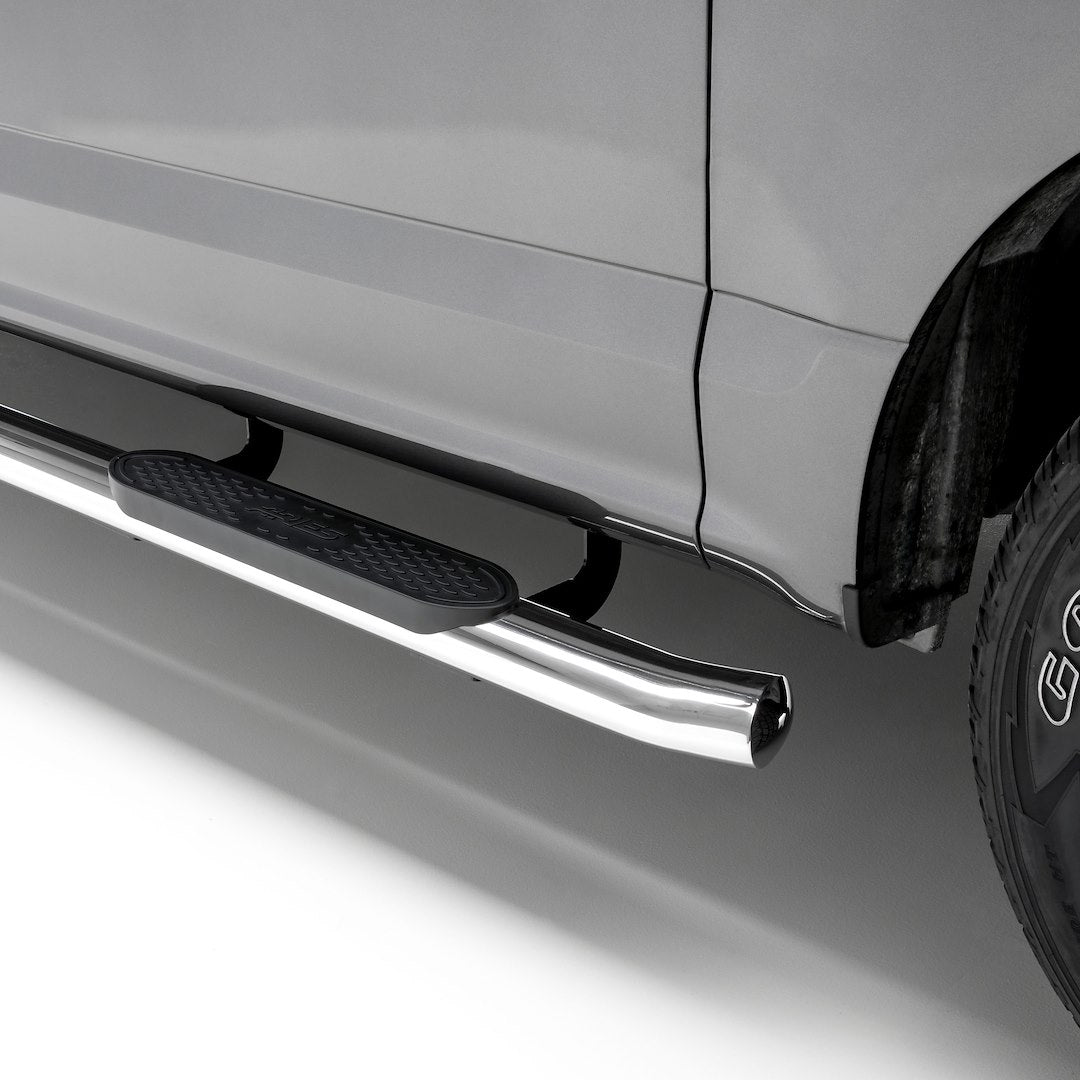 Aries S224053-2 Crew Cab Polished Oval Stainless Side Steps - image 1
