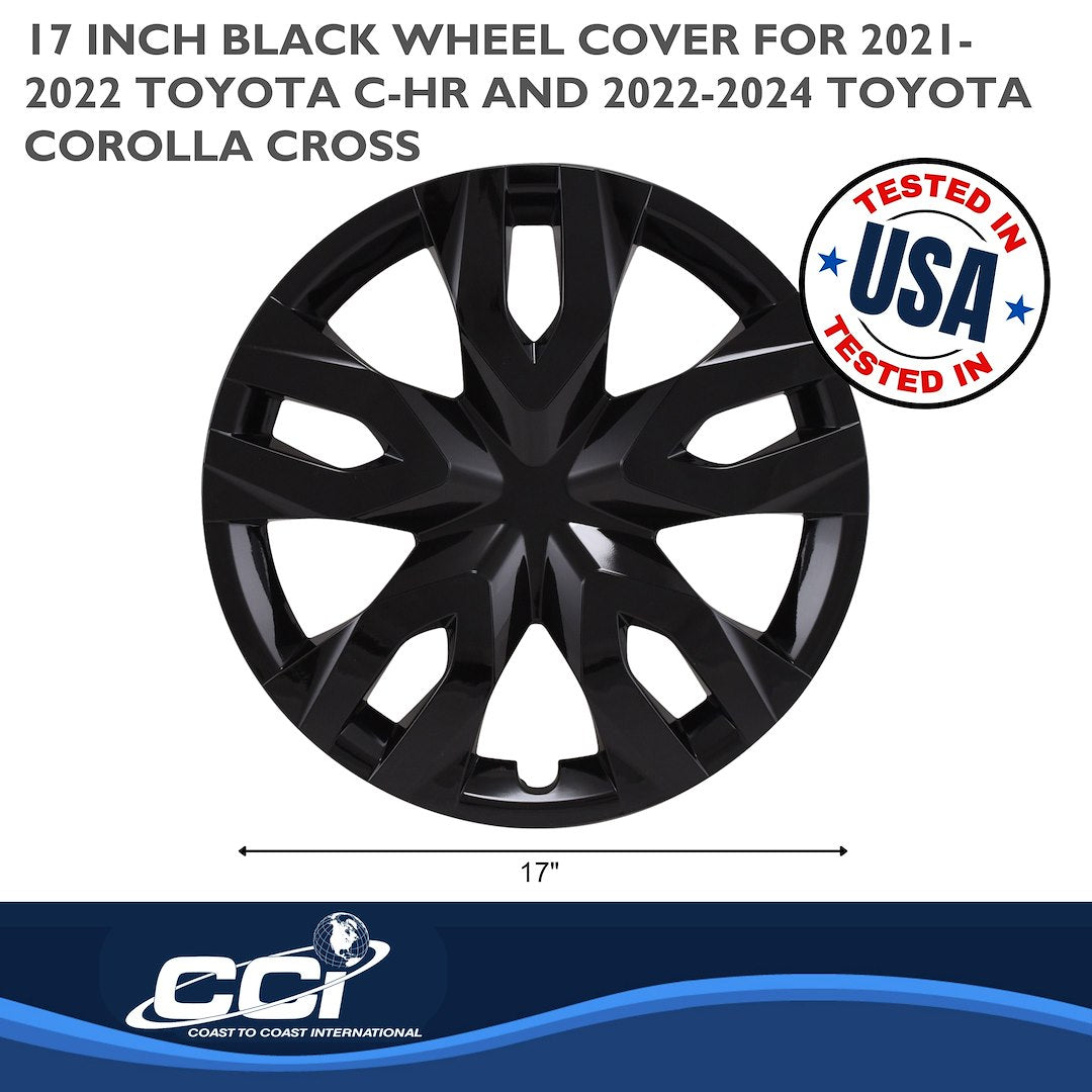 Coast To Coast 55617BLK Cross Gloss Snap-On Wheel Trim Set - image 3