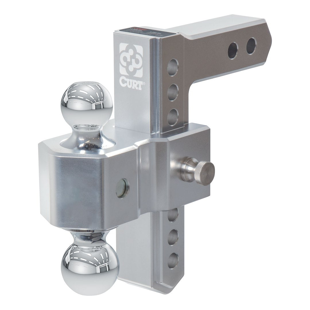 CURT 45365 Alumilite Adjustable Dual-Ball Receiver Mount - image 1