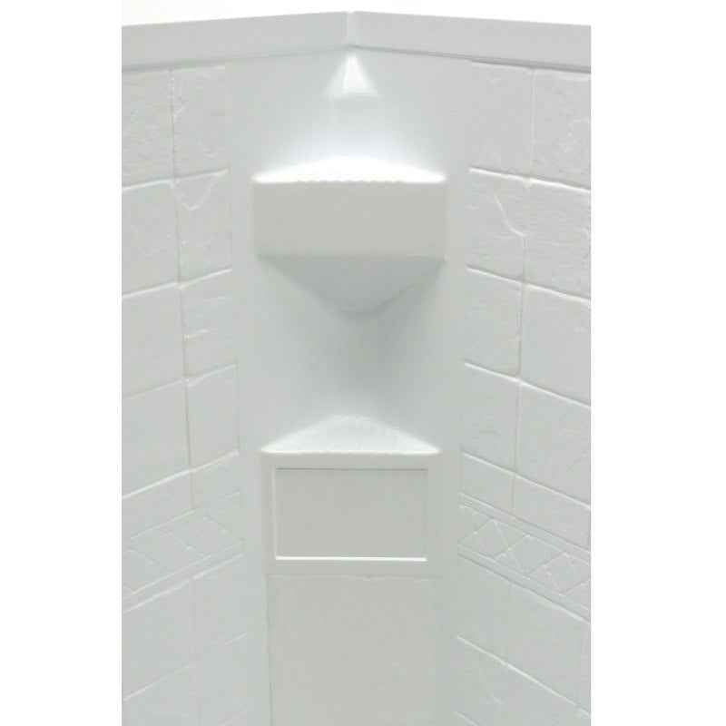 Lippert Components 306205 Lippert Better Bath 34" x 34" Neo Angle RV Shower Surround – image 1
