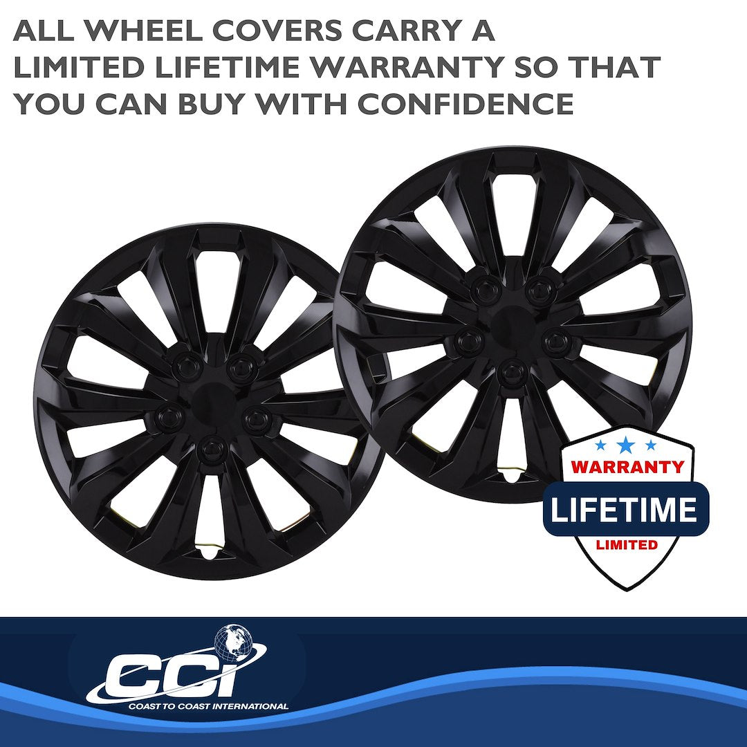 Coast To Coast 106115BLK Snap-On Ten-Spoke Steel-Wheel Covers - image 4