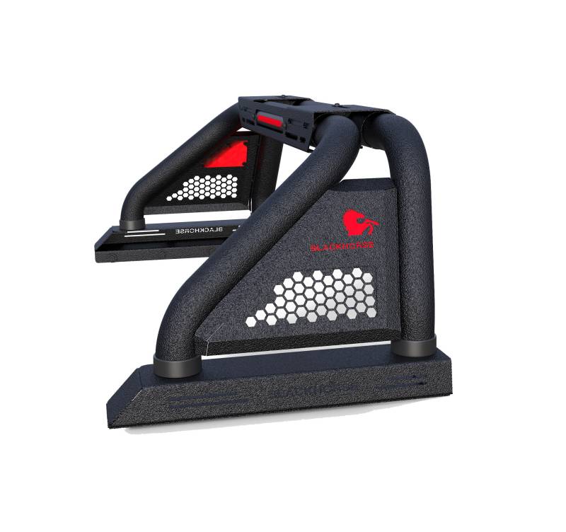 Black Horse Offroad RB09MT Gladiator Textured Tubular Bed Bar with Lights - image 1