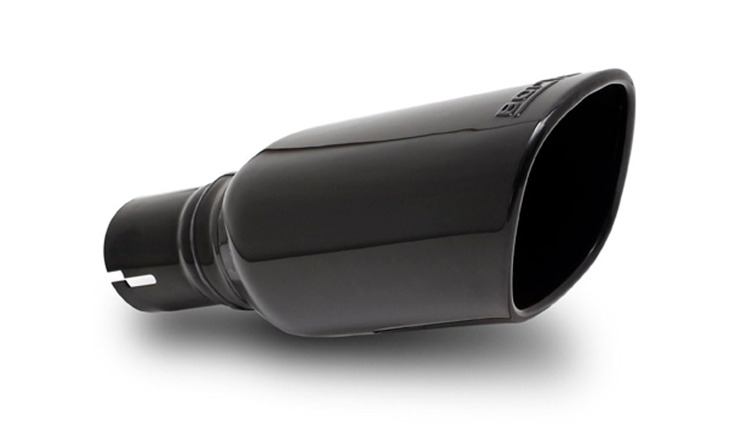 Borla 20161 Black-Chrome Clamp-On Exhaust Tip, 10-1/2 Inch