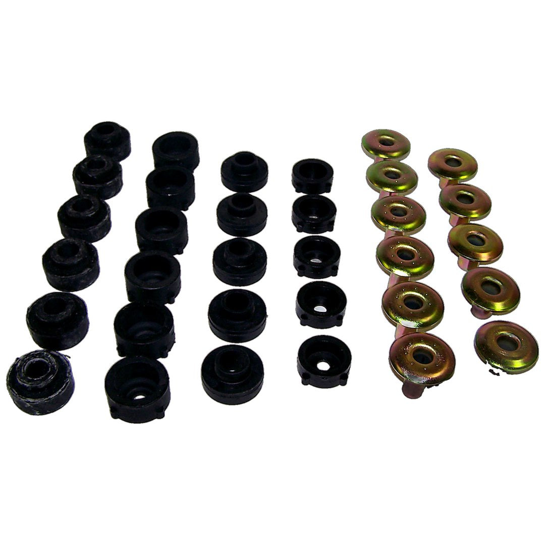 Crown Automotive 55176180K Black Body Mount Bushings and Hardware Kit - image 2