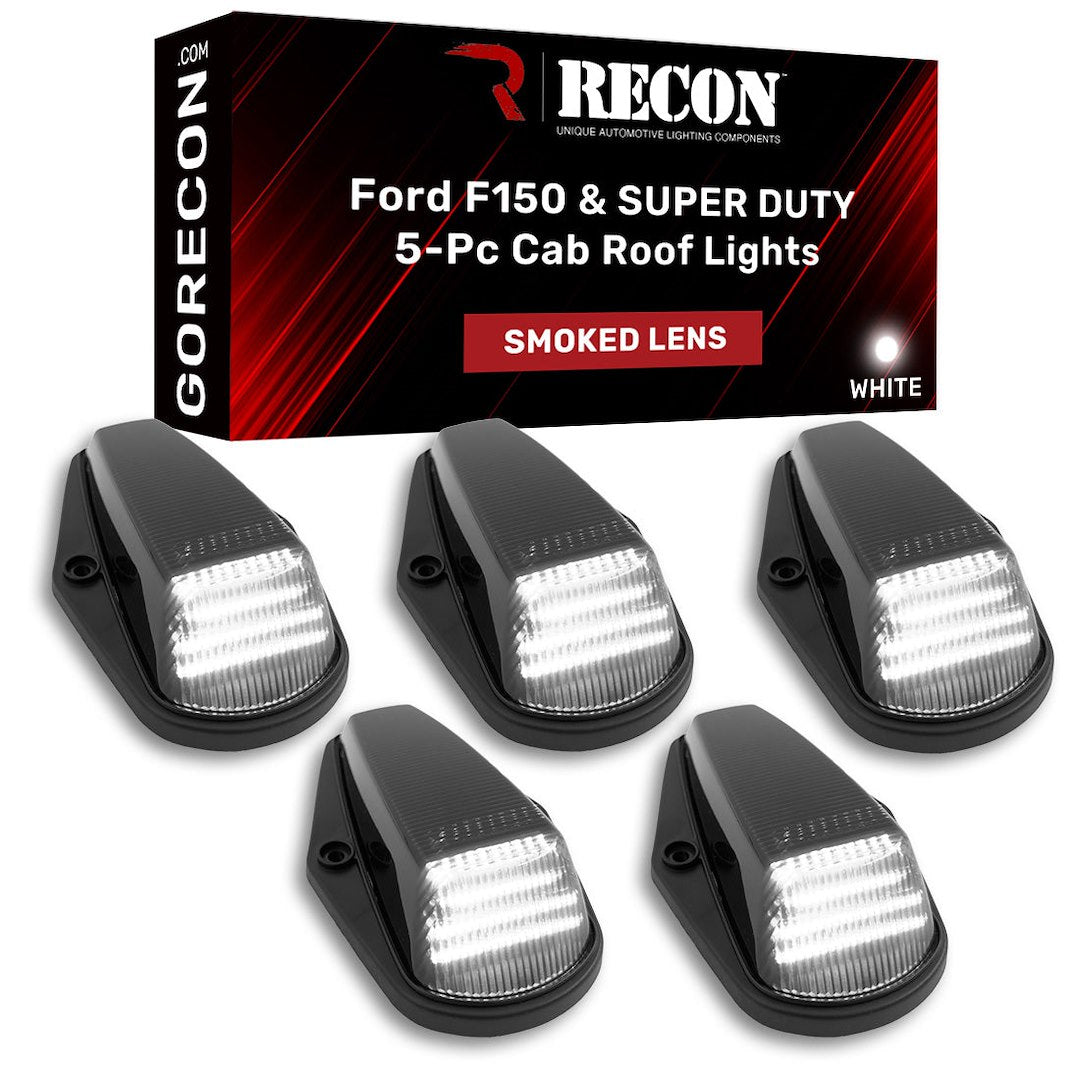 Recon 264100WHBK White LED Cab-Roof Lights