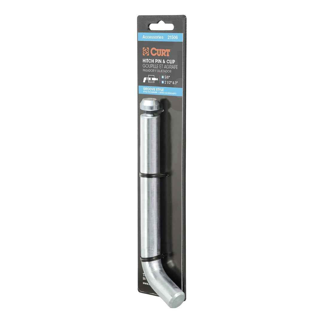 CURT 21506 5/8-Inch Grooved Hitch Pin for 2-1/2/3-Inch Receivers