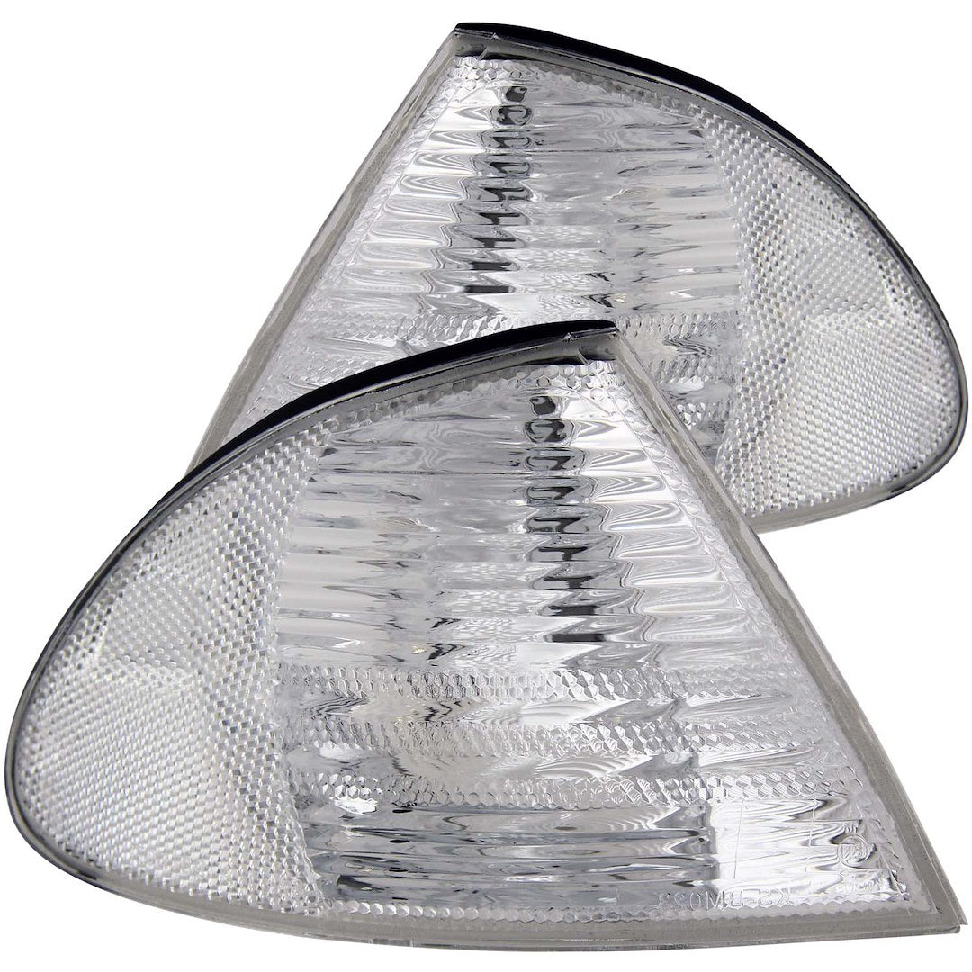 ANZO USA 521006 BMW Clear Corner Light Pair, Chrome - image 1