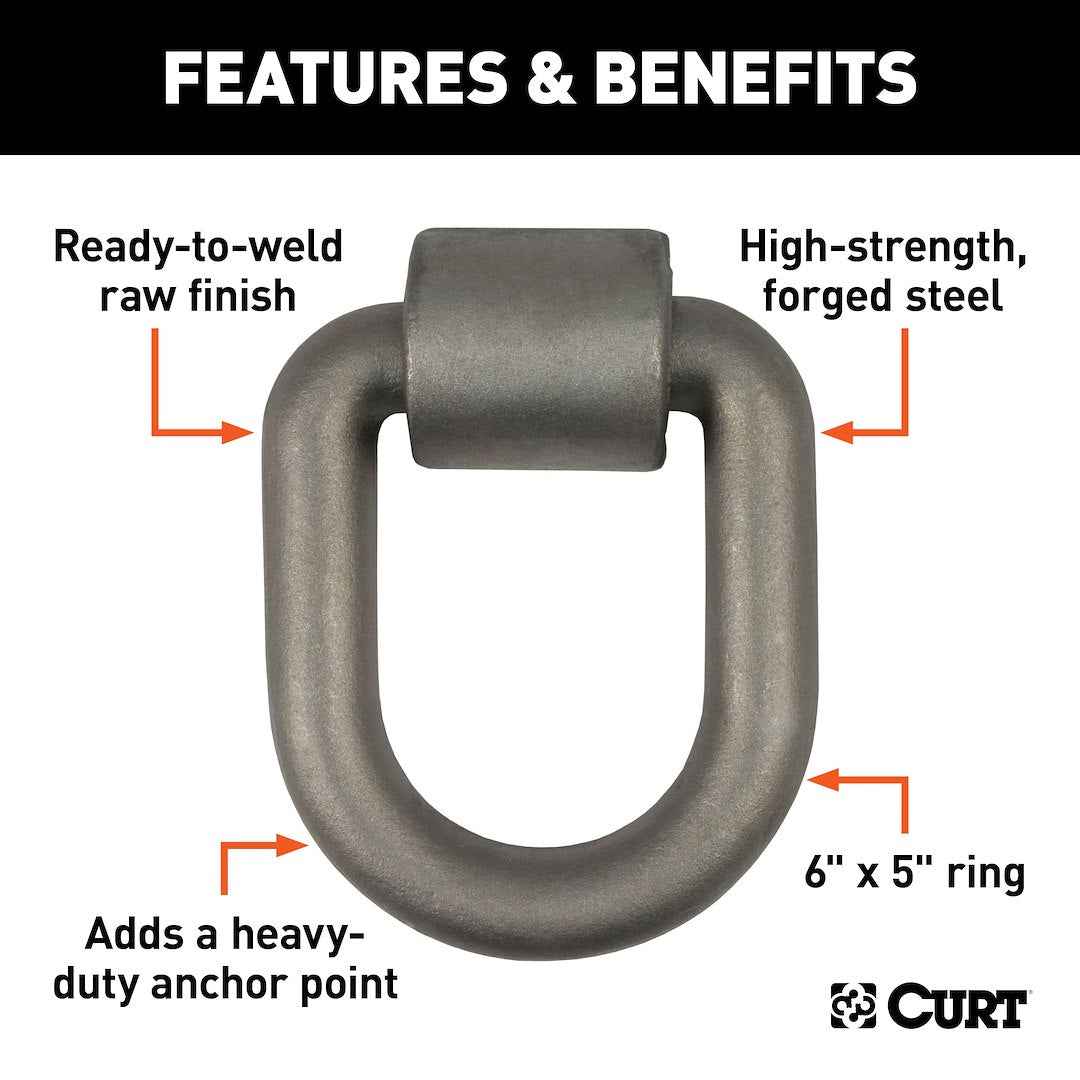 CURT Tie Down Anchor - Weld-On Mount – 83780