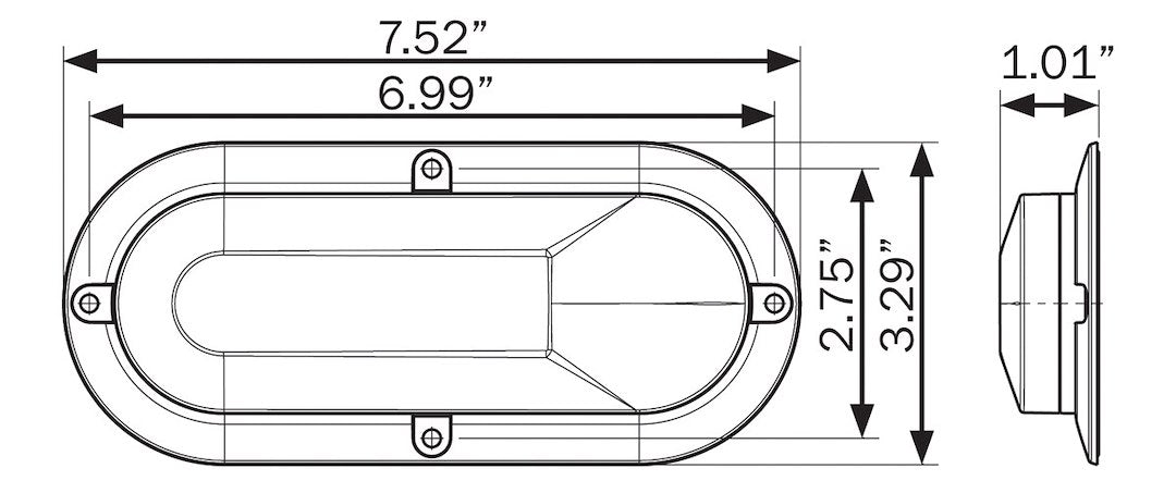 Optronics Trailer Lamp STL1211RCFHPGP