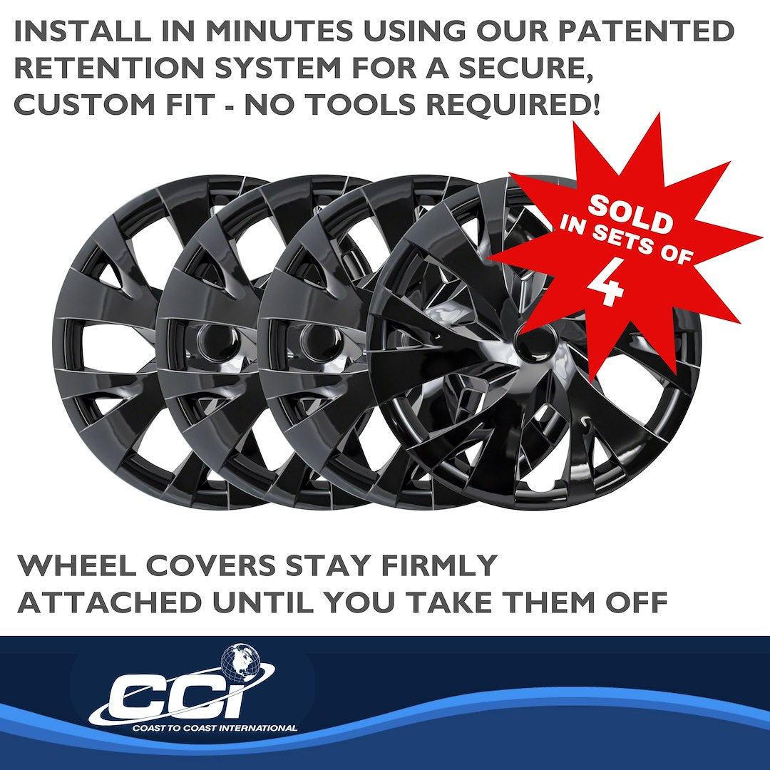 Coast To Coast 53315BLK Yaris 15-Inch Gloss Y-Spoke Trim Set - image 5