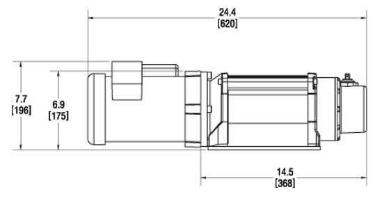 Warn 115/230V Winch - 3000 lb, Steel Line – 93000
